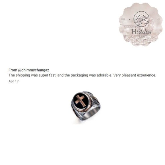 Christian Holy Cross Hand of God Jesus Christ‎ Ring - Picture 7 of 7